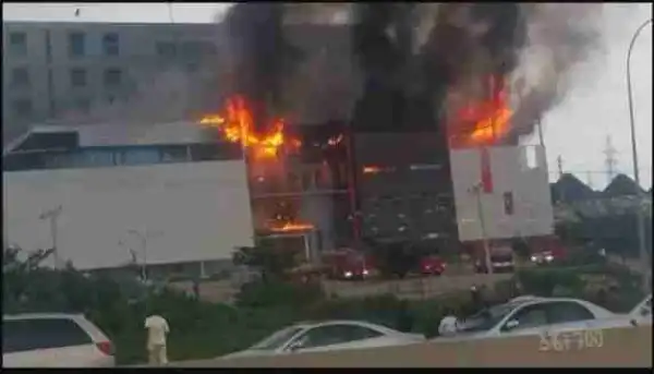 Breaking: House On The Rock Church, Abuja On Fire (Photos)